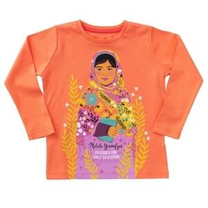 Piccolina Malala Yousofzai Crusader for Girls Education Graphic Tee Shirt Size 7